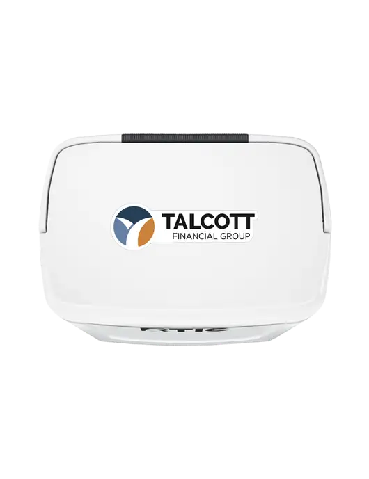 RTIC 8 QT Road Trip White Personal Hard Cooler w/Talcott Logo