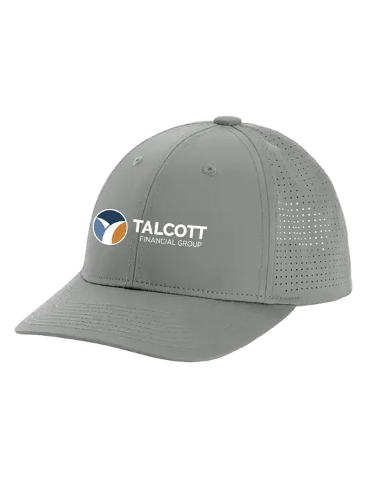 Pro-Cut Structured Snapback with Pinhole Mesh Medium Grey Cap w/Talcott Logo