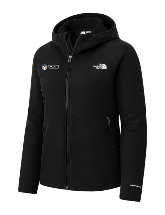 The North Face Womens Black Barr Lake Hooded Soft Shell Jacket w/Talcott Logo