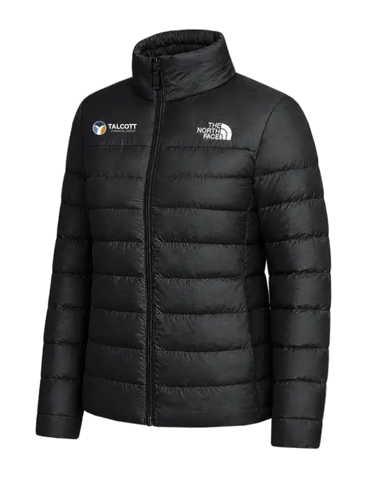 The North Face Womens Black Down Hybrid Jacket w/Talcott Logo