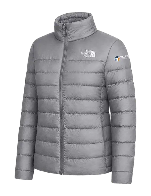 The North Face Womens Medium Grey Down Hybrid Jacket w/Talcott Logo