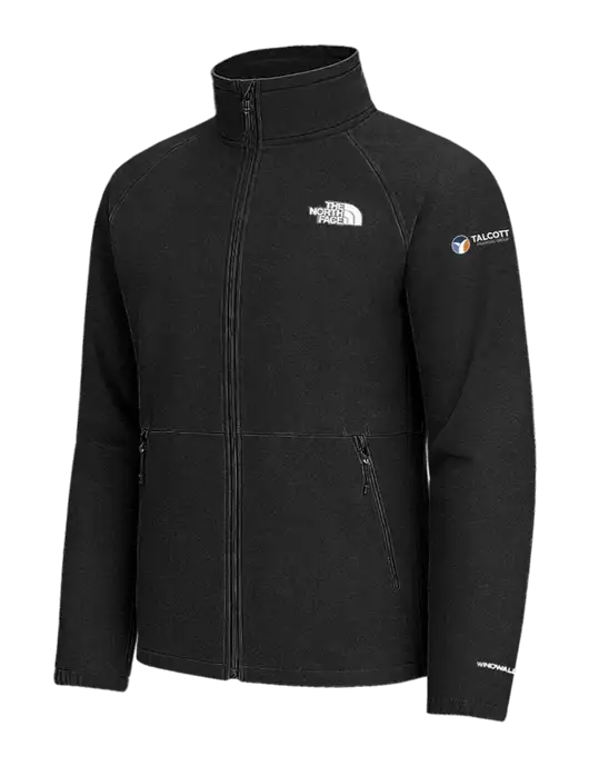 The North Face Black Heather Barr Lake Soft Shell Jacket w/Talcott Logo