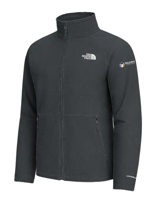 The North Face Very Dark Grey Heather Barr Lake Soft Shell Jacket w/Talcott Logo