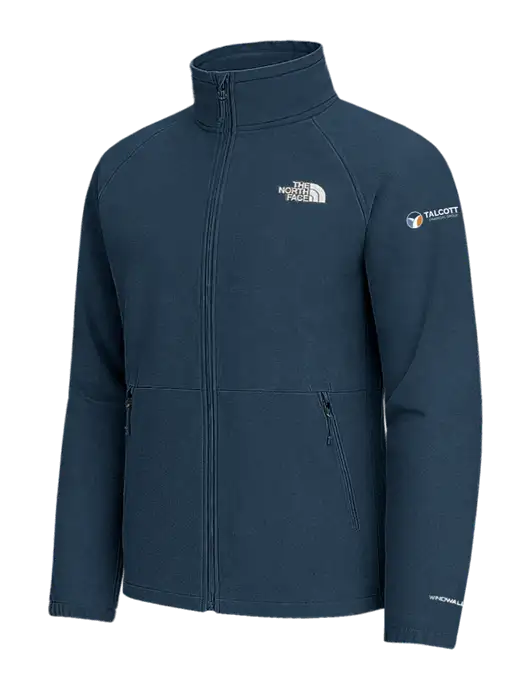 The North Face Light Navy Heather Barr Lake Soft Shell Jacket w/Talcott Logo