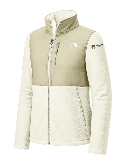 The North Face Womens Ivory/Tan Highest Peak Full-Zip Fleece Jacket w/Talcott Logo
