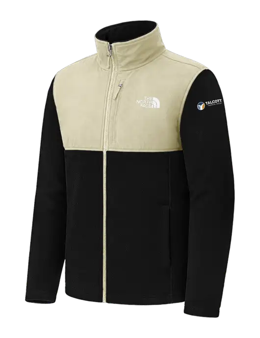 The North Face Tan/Black Highest Peak Full-Zip Fleece Jacket w/Talcott Logo