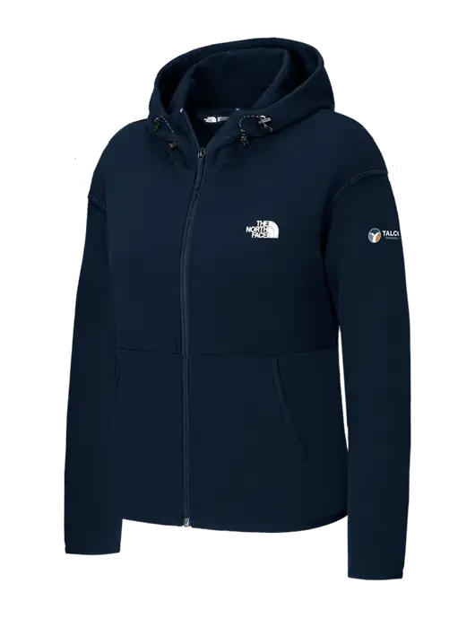 The North Face Womens Dark Navy Double-Knit Full-Zip Hoodie w/Talcott Logo