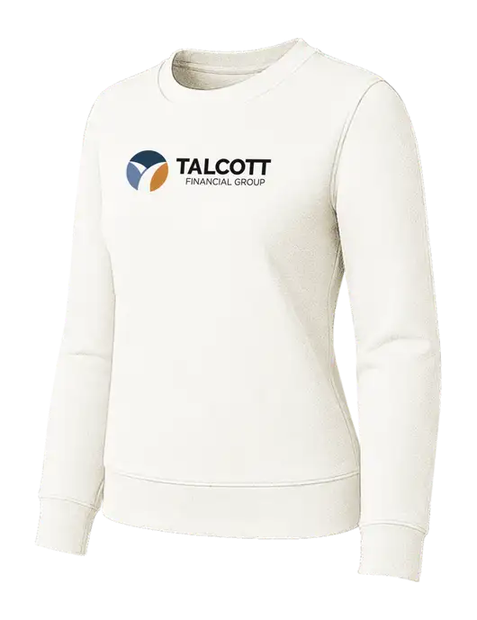 Womens Ivory Loft Crewneck Sweatshirt w/Talcott Logo